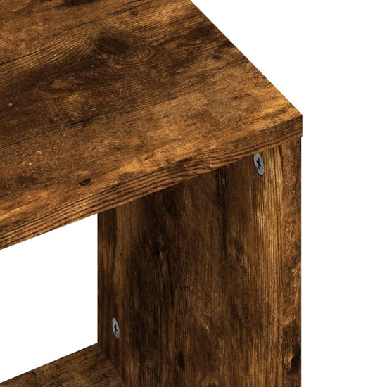 2-delige Tafeltjesset bewerkt hout gerookt eikenkleurig MeubelReus