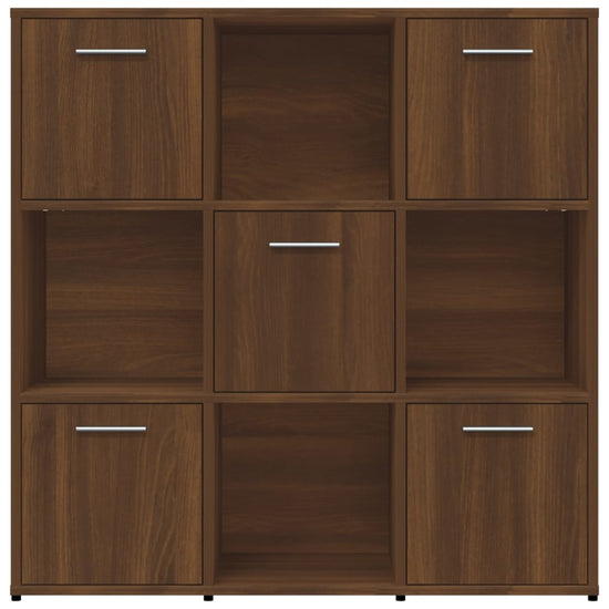 Boekenkast 90x30x90 cm bewerkt hout bruineikenkleurig MeubelReus