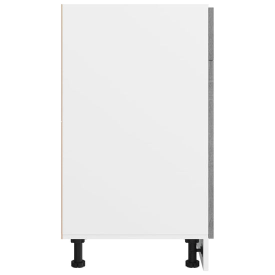 Onderkast met lade 40x46x81,5 cm bewerkt hout grijs sonoma MeubelReus