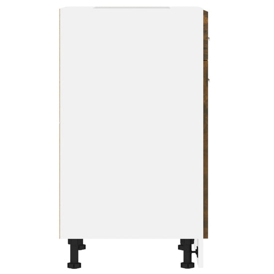 Onderkast met lade 50x46x81,5 cm bewerkt hout gerookt eiken MeubelReus