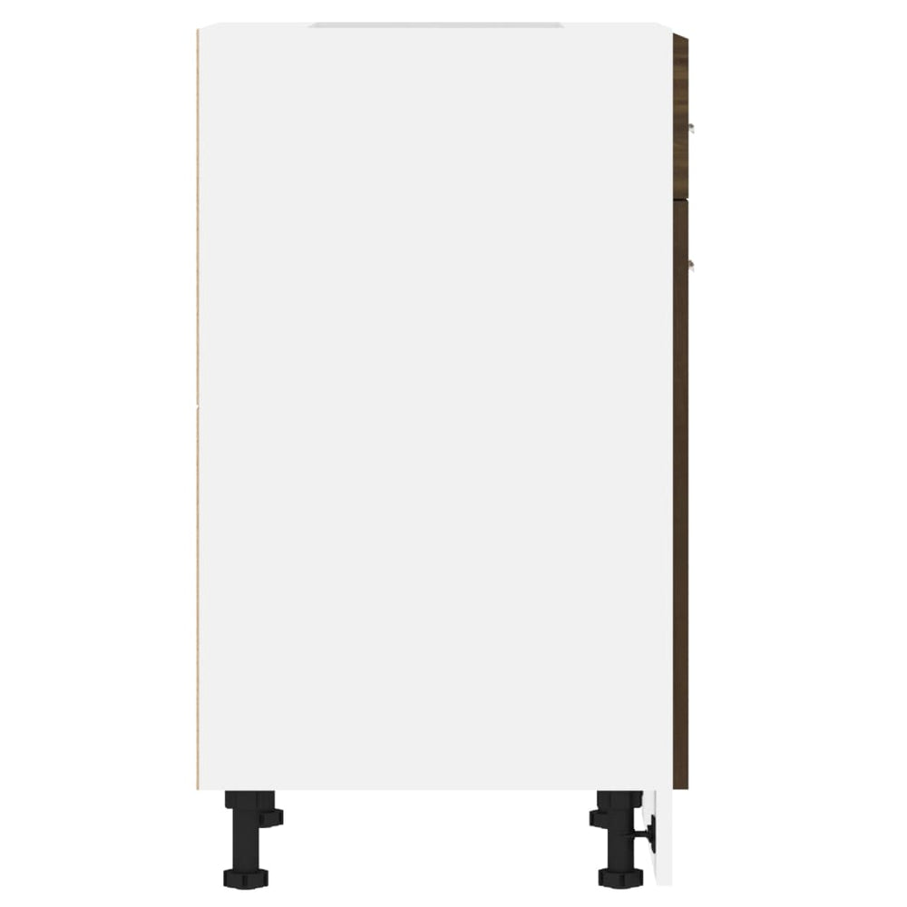 Onderkast met lade 50x46x81,5 cm bewerkt hout bruineikenkleurig MeubelReus