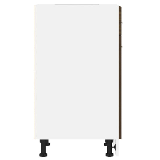 Onderkast met lade 50x46x81,5 cm bewerkt hout bruineikenkleurig MeubelReus