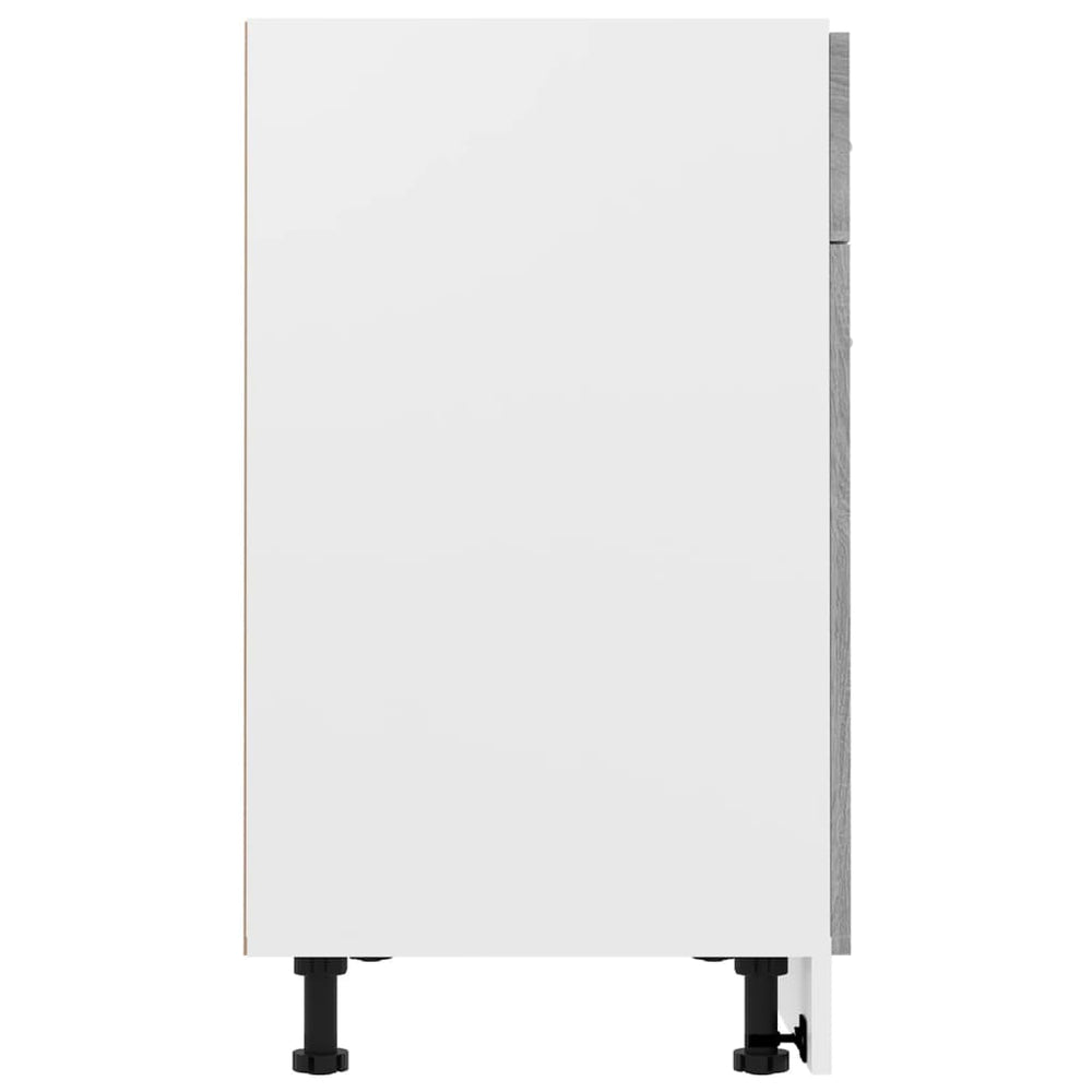 Onderkast met lade 80x46x81,5 cm bewerkt hout grijs sonoma MeubelReus