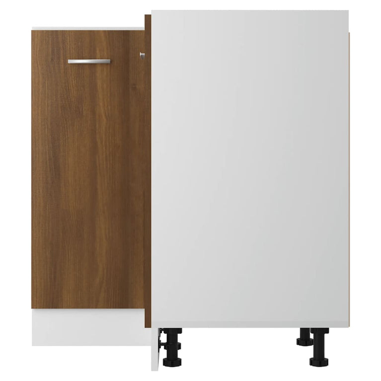 Keukenkastje 75,5x75,5x80,5 cm bewerkt hout bruineikenkleurig MeubelReus