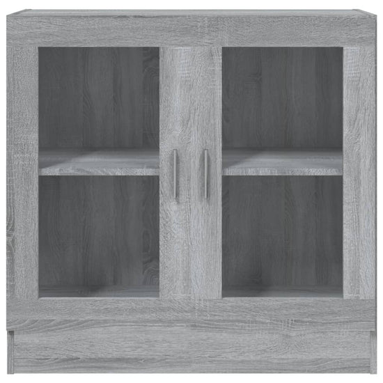 Vitrinekast 82,5x30,5x80 cm bewerkt hout grijs sonoma eiken MeubelReus