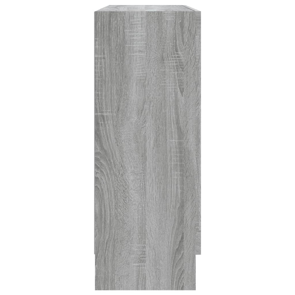 Vitrinekast 82,5x30,5x80 cm bewerkt hout grijs sonoma eiken MeubelReus