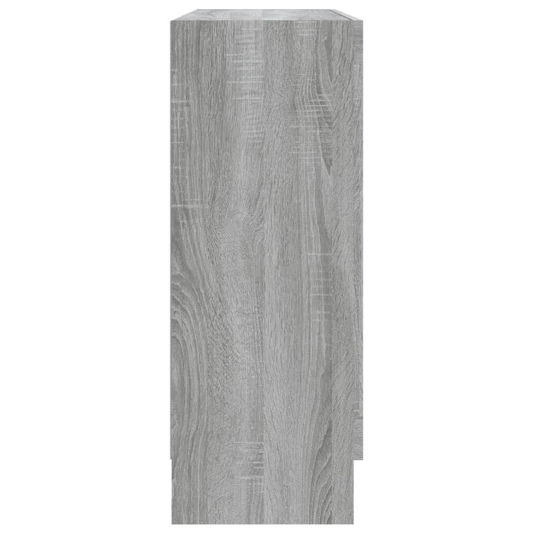 Vitrinekast 82,5x30,5x80 cm bewerkt hout grijs sonoma eiken MeubelReus