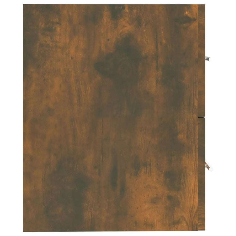 Wastafelkast 60x38,5x48 cm bewerkt hout gerookt eikenkleurig MeubelReus