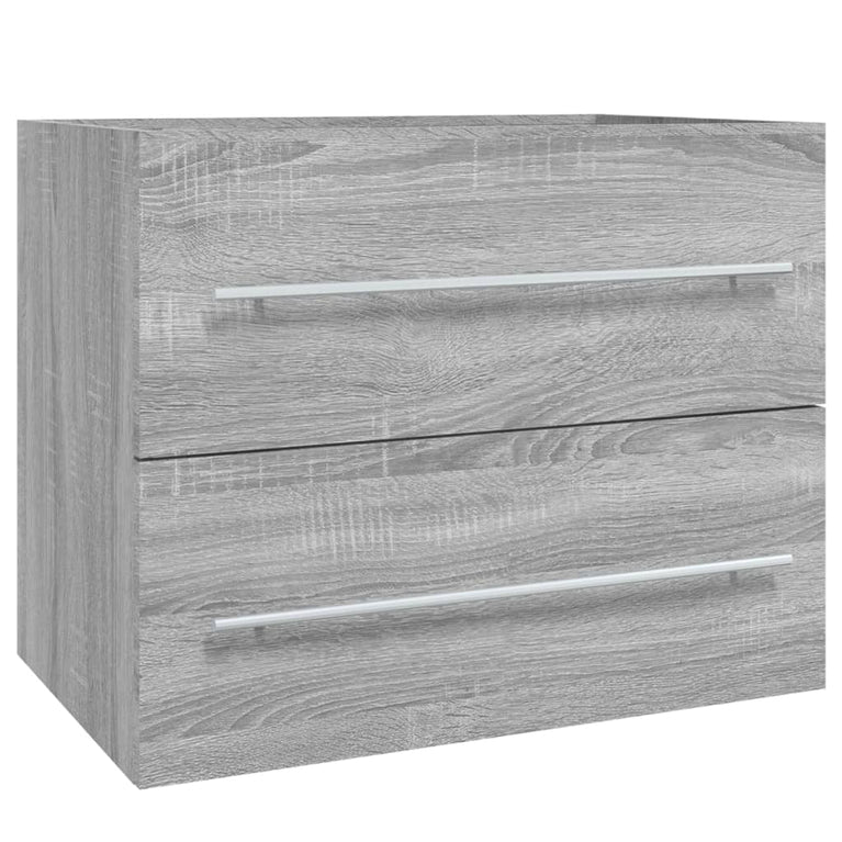 Wastafelkast 60x38,5x48 cm bewerkt hout grijs sonoma eikenkleur MeubelReus