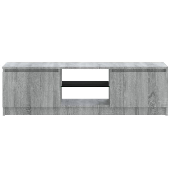 Tv-meubel met LED-verlichting 120x30x35,5 cm grijs sonoma eiken MeubelReus