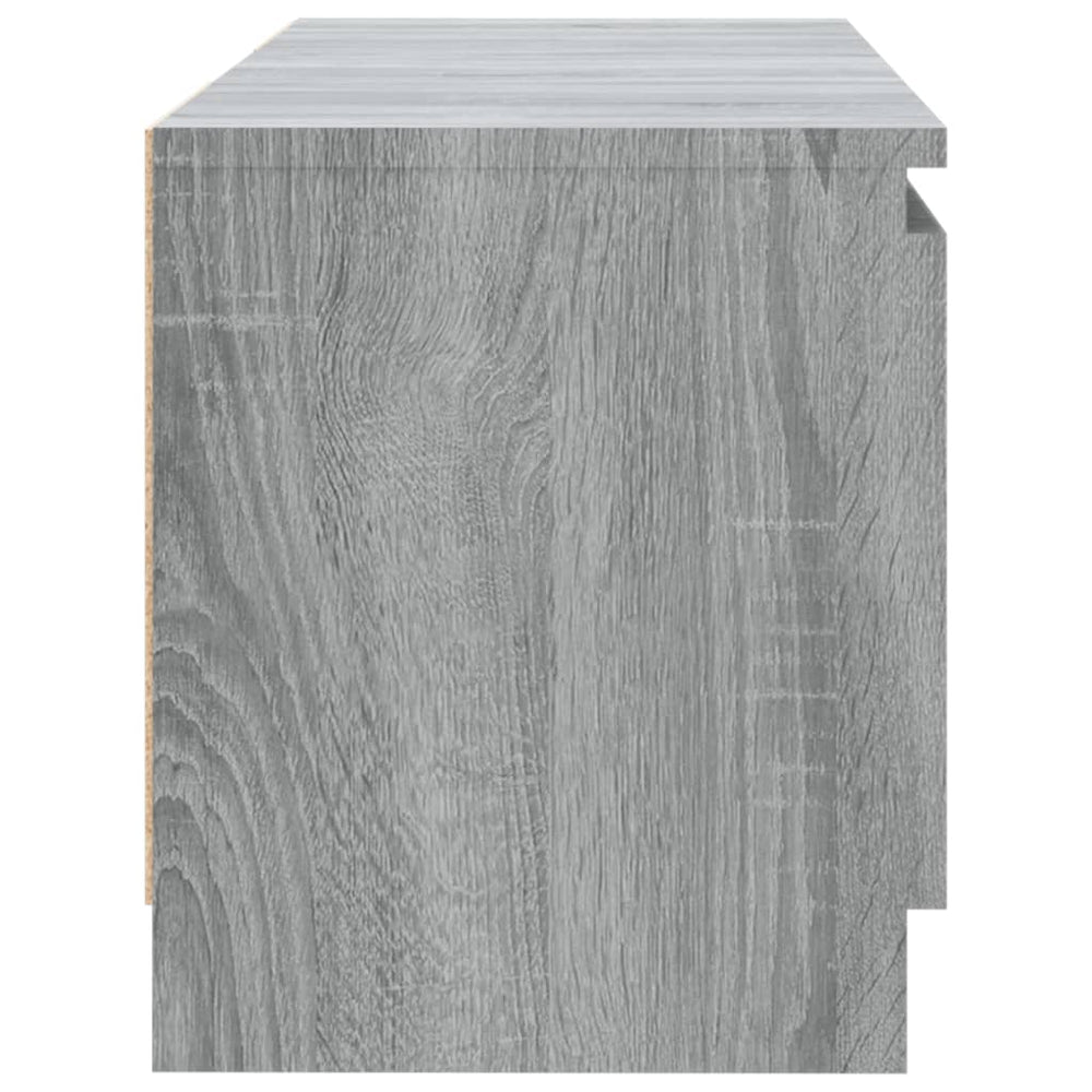 Tv-meubel met LED-verlichting 120x30x35,5 cm grijs sonoma eiken MeubelReus