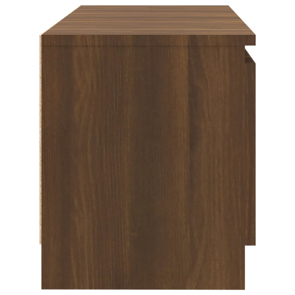 Tv-meubel met LED-verlichting 120x30x35,5 cm bruin eikenkleur MeubelReus