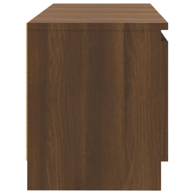 Tv-meubel met LED-verlichting 120x30x35,5 cm bruin eikenkleur MeubelReus