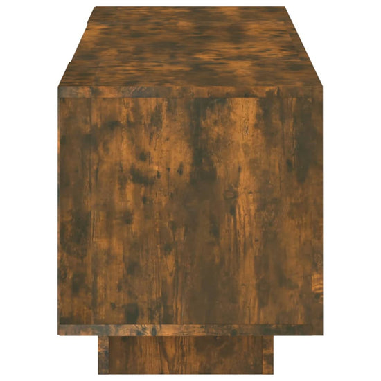 Tv-meubel met LED-verlichting 160x35x40 cm gerookt eikenkleurig MeubelReus