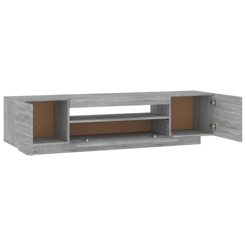 Tv-meubel met LED-verlichting 160x35x40 cm grijs sonoma eiken MeubelReus
