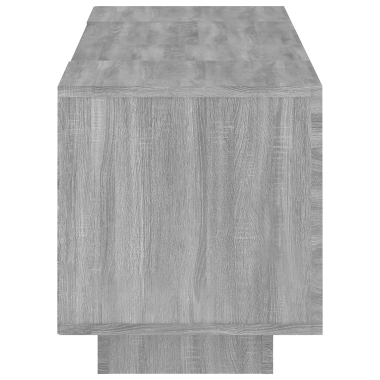 Tv-meubel met LED-verlichting 160x35x40 cm grijs sonoma eiken MeubelReus