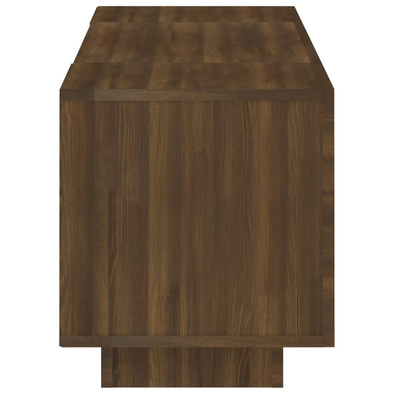 Tv-meubel met LED-verlichting 160x35x40 cm bruineikenkleurig MeubelReus