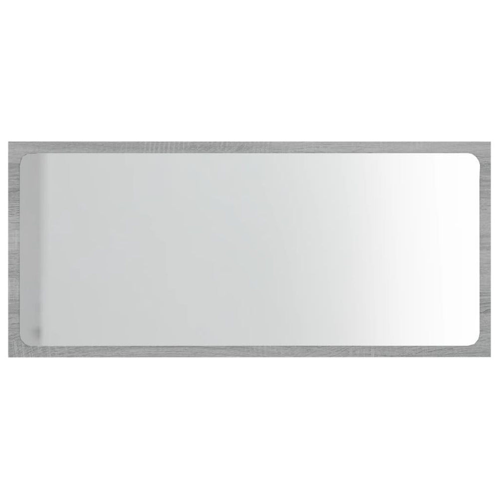 2-delige Badkamermeubelset bewerkt hout grijs sonoma eikenkleur MeubelReus