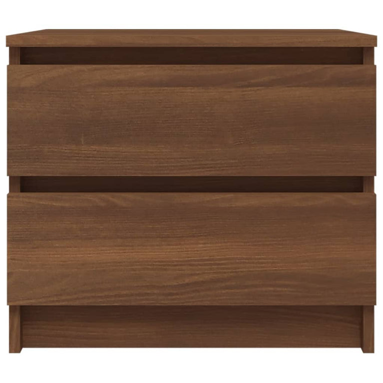 Nachtkastje 50x39x43,5 cm bewerkt hout bruineikenkleurig