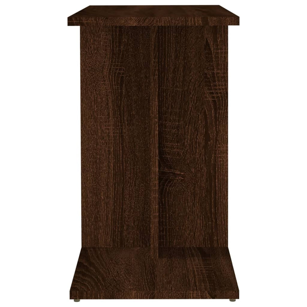 Bijzettafel 50x30x50 cm bewerkt hout bruin eikenkleur MeubelReus