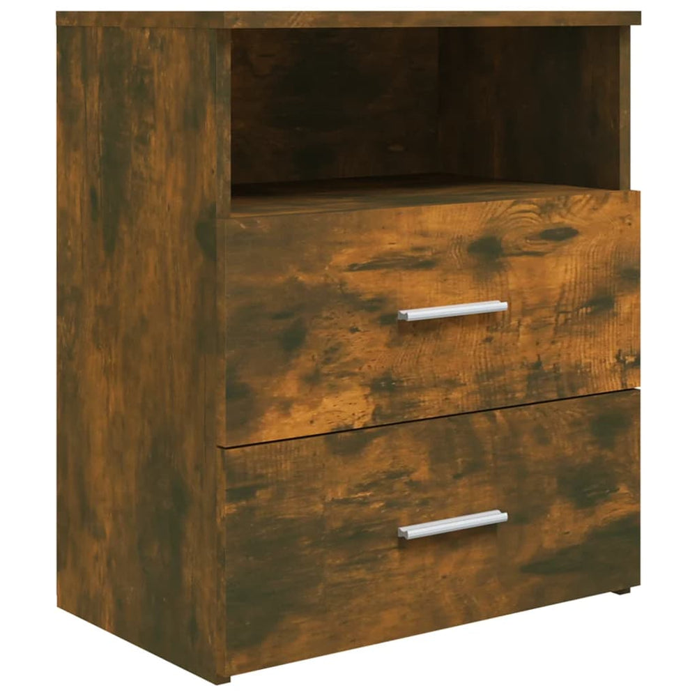 Nachtkastjes 2 st 50x32x60 cm gerookt eikenkleurig MeubelReus