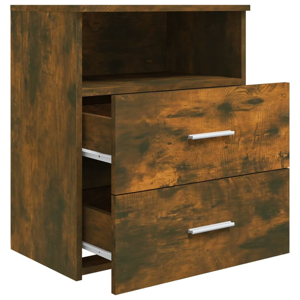Nachtkastjes 2 st 50x32x60 cm gerookt eikenkleurig MeubelReus