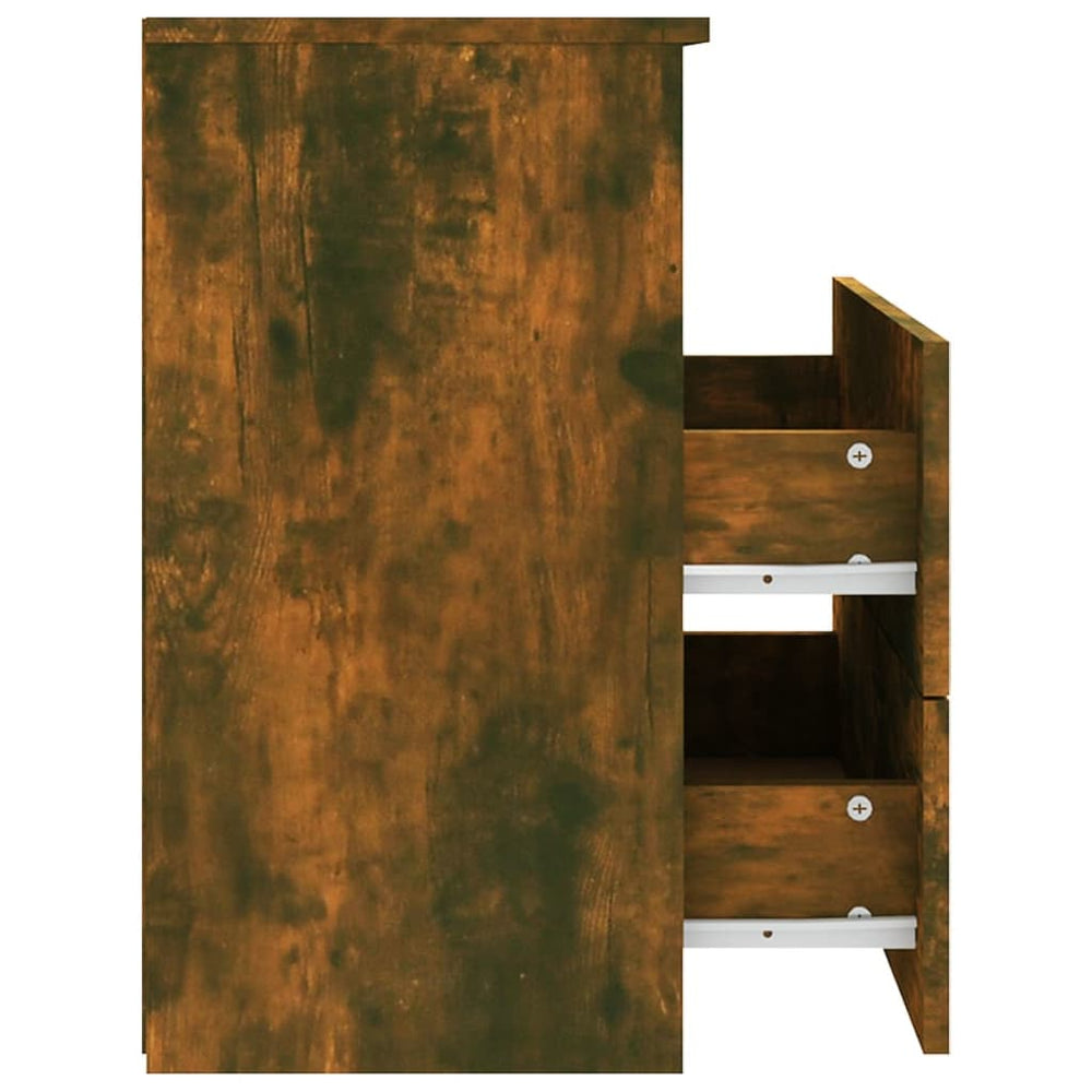 Nachtkastjes 2 st 50x32x60 cm gerookt eikenkleurig MeubelReus