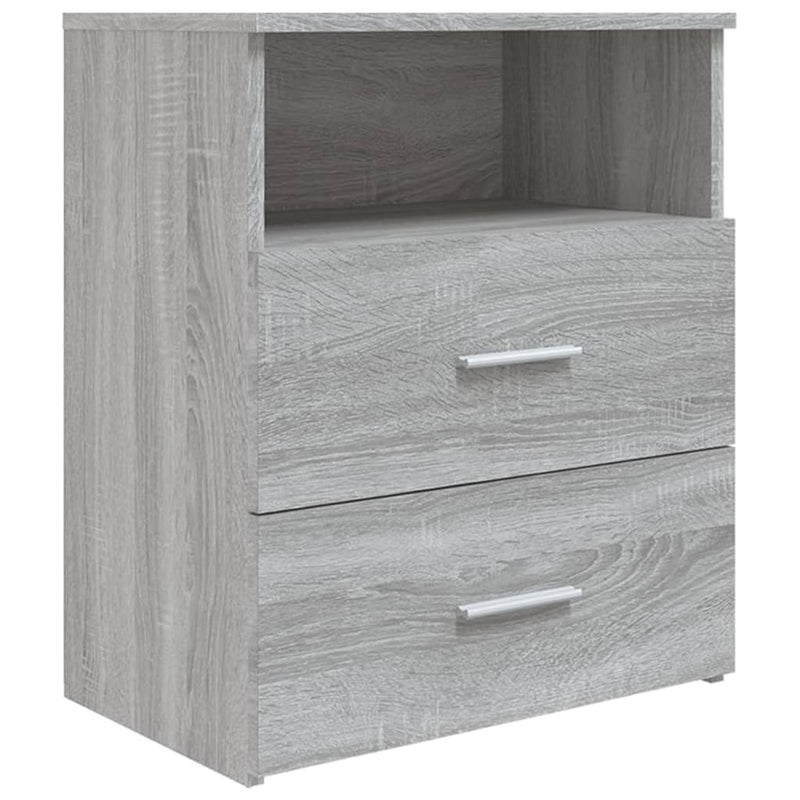 Nachtkastje 50x32x60 cm grijs sonoma eikenkleurig