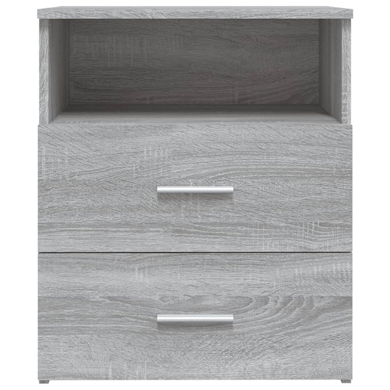 Nachtkastje 50x32x60 cm grijs sonoma eikenkleurig