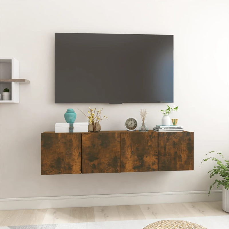 Tv-hangmeubelen 2 st 60x30x30 cm gerookt eikenkleurig MeubelReus