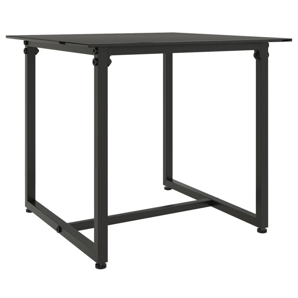 3-delige Loungeset met kussens poly rattan zwart MeubelReus