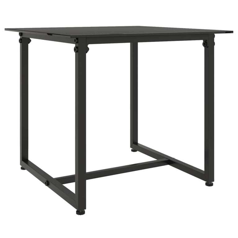 3-delige Loungeset met kussens poly rattan zwart MeubelReus