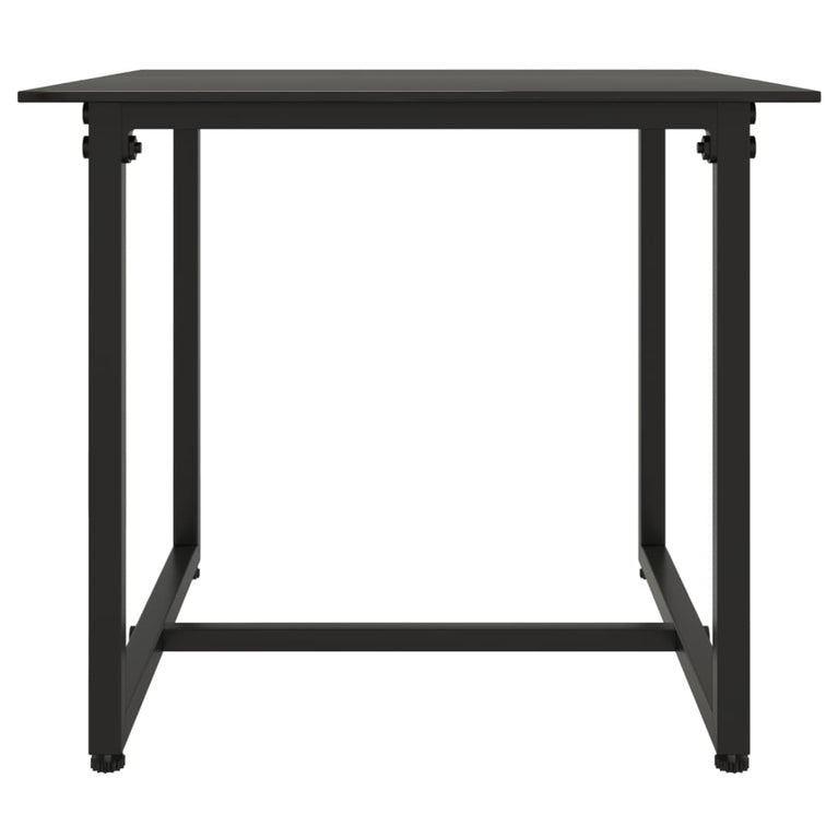 3-delige Loungeset met kussens poly rattan zwart MeubelReus