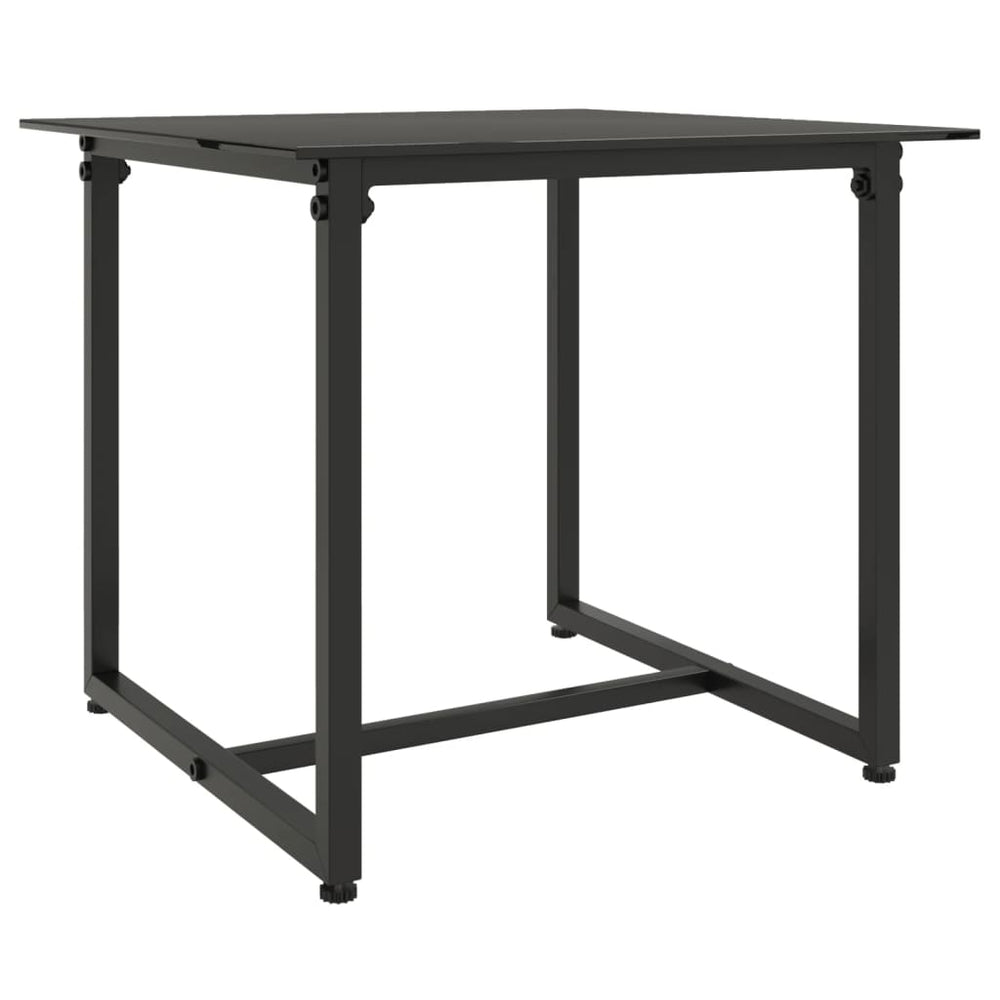 3-delige Loungeset met kussens poly rattan zwart MeubelReus