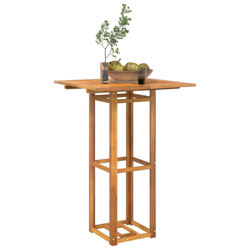 Bistrotafel 75x75x110 cm massief acaciahout MeubelReus