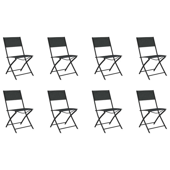 9-delige Tuinset grijs en zwart MeubelReus