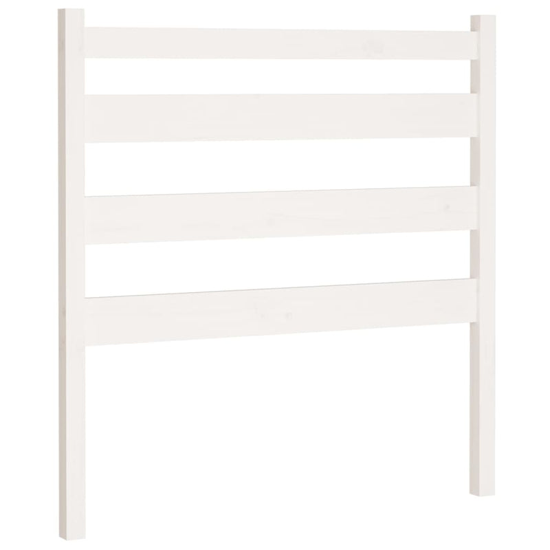Hoofdbord 106x4x100 cm massief grenenhout wit