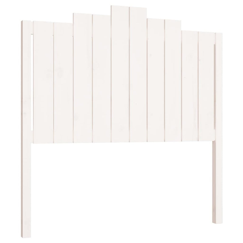 Hoofdbord 106x4x110 cm massief grenenhout wit