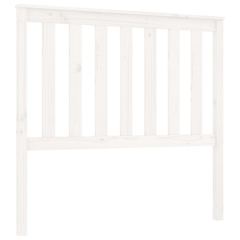 Hoofdbord 106x6x101 cm massief grenenhout wit