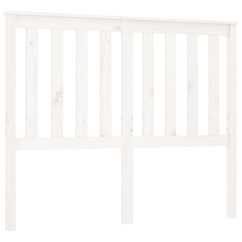 Hoofdbord 141x6x101 cm massief grenenhout wit