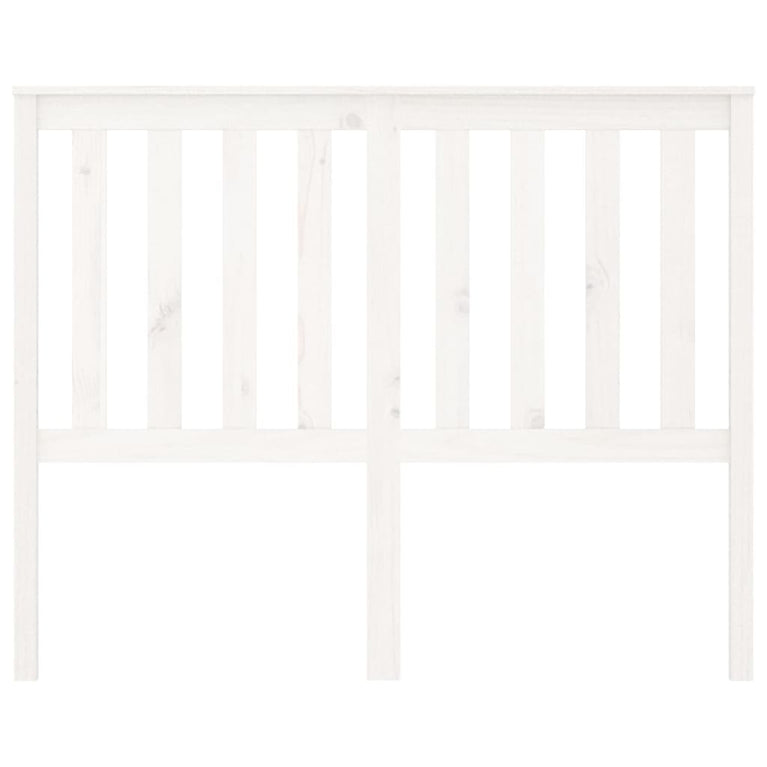 Hoofdbord 141x6x101 cm massief grenenhout wit