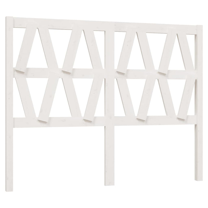 Hoofdbord 141x4x100 cm massief grenenhout wit