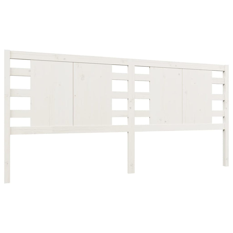 Hoofdbord 156x4x100 cm massief grenenhout wit