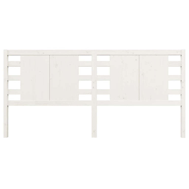 Hoofdbord 166x4x100 cm massief grenenhout wit