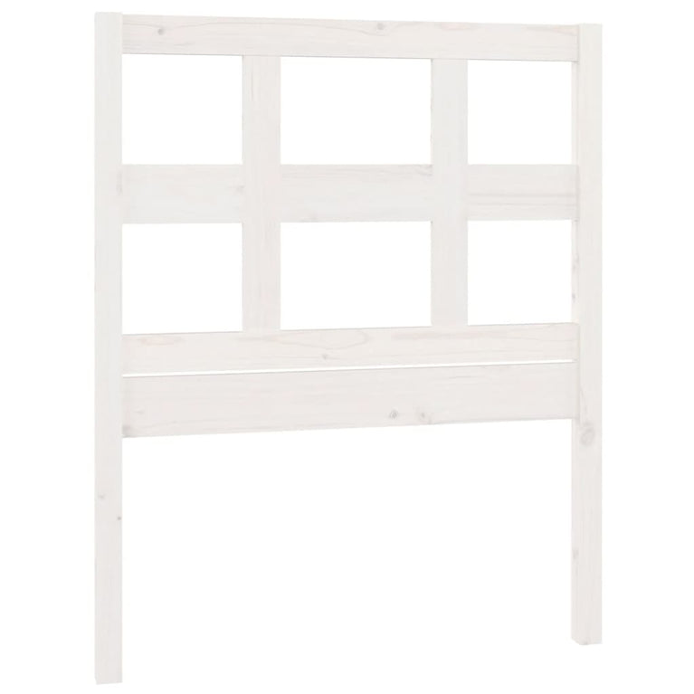Hoofdbord 80,5x4x100 cm massief grenenhout wit