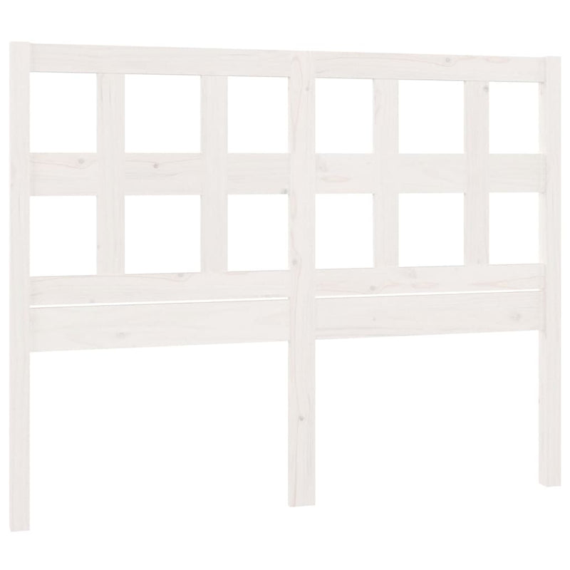 Hoofdbord 140,5x4x100 cm massief grenenhout wit