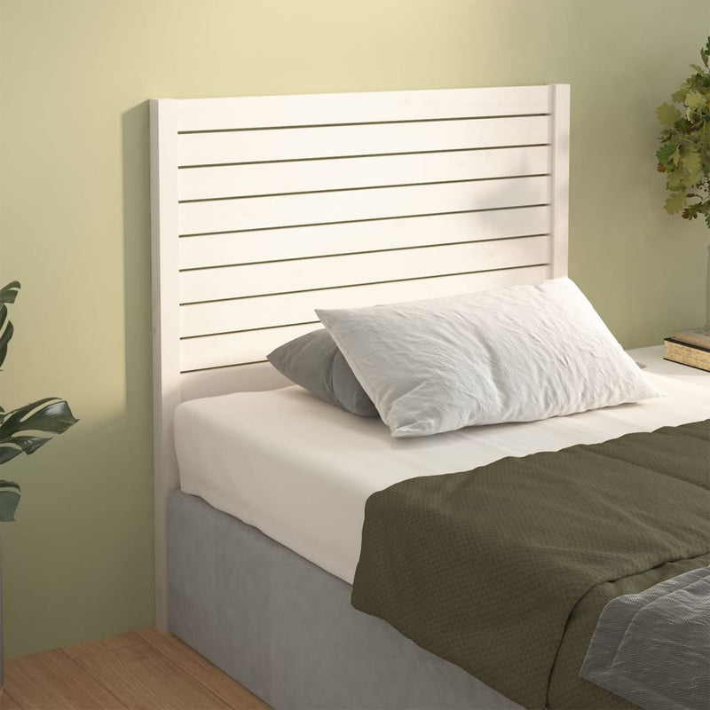 Hoofdbord 106x4x100 cm massief grenenhout wit