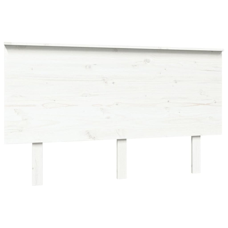 Hoofdbord 139x6x82,5 cm massief grenenhout wit