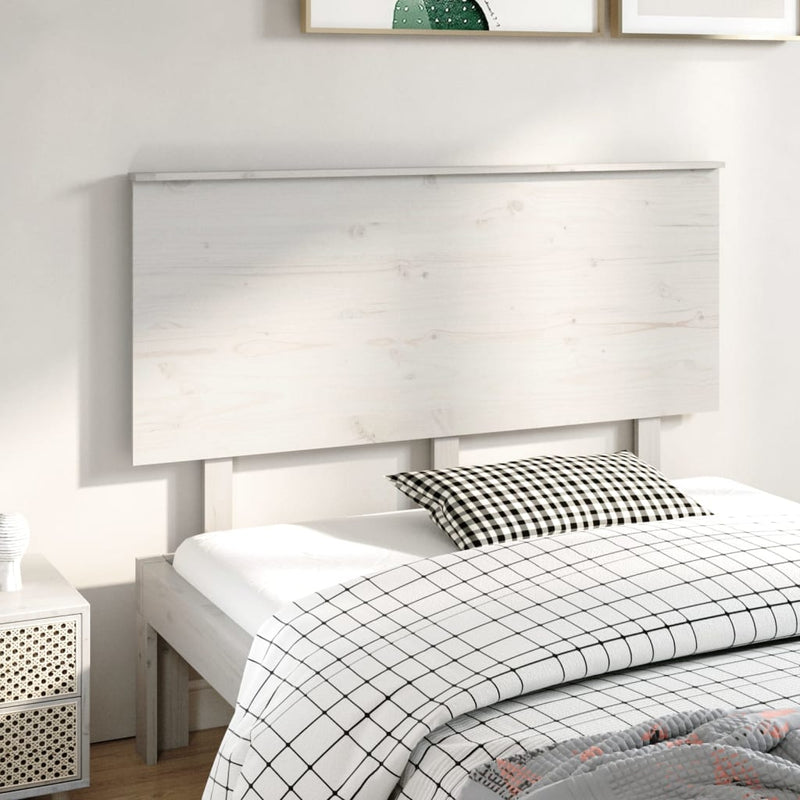 Hoofdbord 139x6x82,5 cm massief grenenhout wit