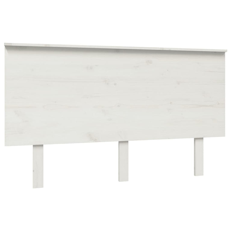 Hoofdbord 184x6x82,5 cm massief grenenhout wit